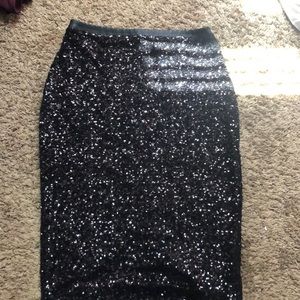 Sequin Pencil Skirt